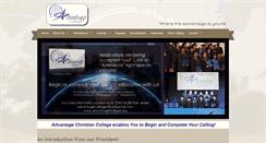 Desktop Screenshot of advantagecollege.org